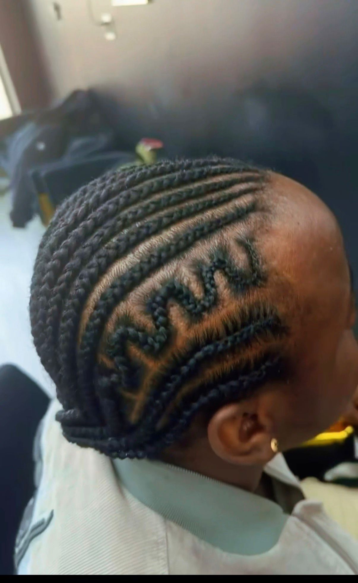 Cornrows full head with design