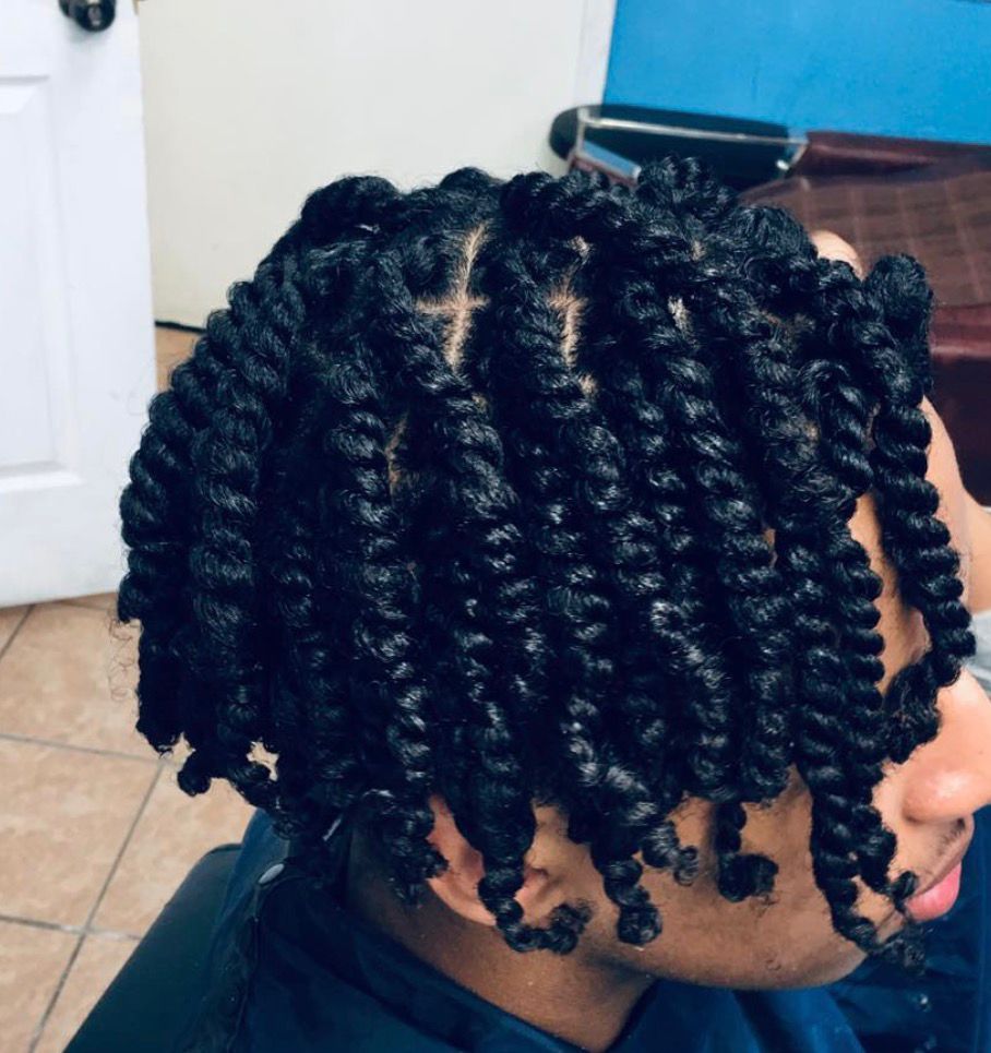 Large twist full hair